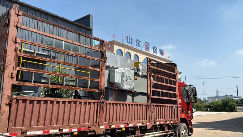 金日發(fā)貨！3立方平流式溶氣氣浮機(jī)助力水產(chǎn)加工污水處理 (2).JPG